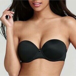 NWT Chantelle Sensua Invisible Ultra-Comfort Strapless T-Shirt Bra Black 36C New